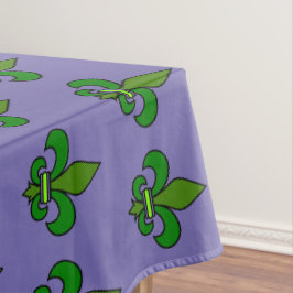 Mantel de fiesta Fleur de Lis de Mardi Gras Decora