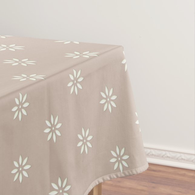 Mantel de flores beige y blanco (In Situ)