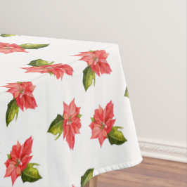 Mantel de flores de Navidad con acuarela
