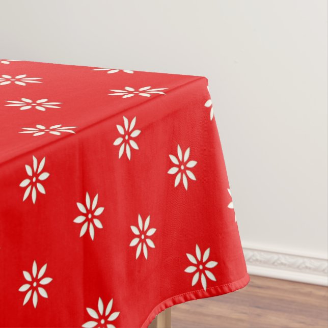 Mantel de flores rojas y blancas (In Situ)