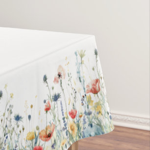 Mantel de flores silvestres vibrantes