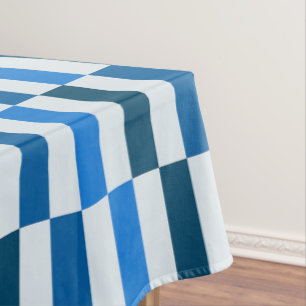Mantel de Flujo de Línea Azul
