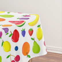 Mantel de frutas y bayas de verano colorido