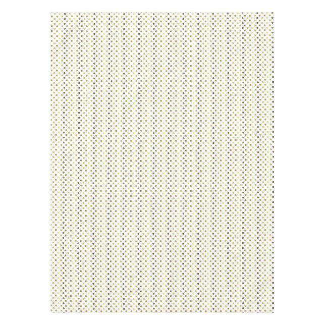Mantel de lunares blanco y dorado (Anverso)
