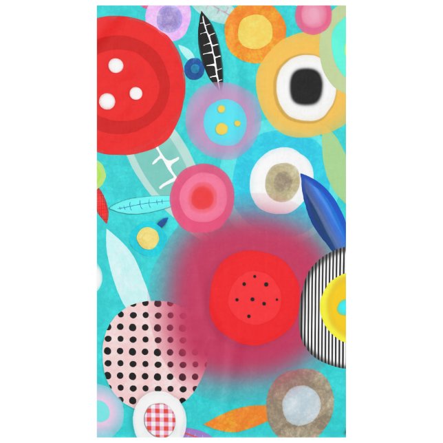 Mantel de lunares rojos (Anverso)