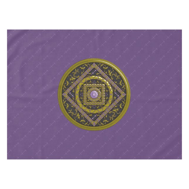 Mantel de Mandala de Sagitario (Frente (Horizontal))