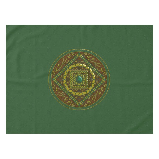 Mantel de Mandala Tauro (Frente (Horizontal))