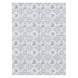 Mantel de Mesa Animales Bosque Azulejo Delft