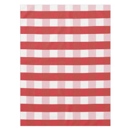 Mantel de Mesa con Patrón Rojo y Blanco para Comed