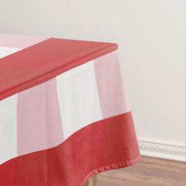 Mantel de Mesa con Patrón Rojo y Blanco para Comed