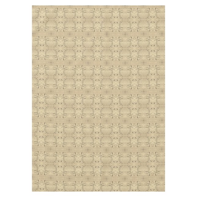 Mantel de mesa de dibujo de arena de palmera (Anverso)