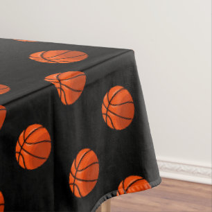 Mantel de mesa de fiesta negro con tema de deporte