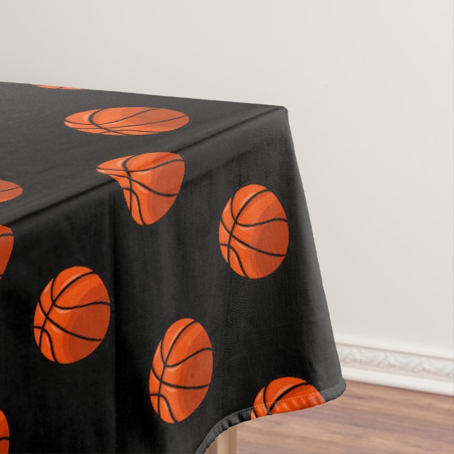 Mantel de mesa de fiesta negro con tema de deporte (In Situ)