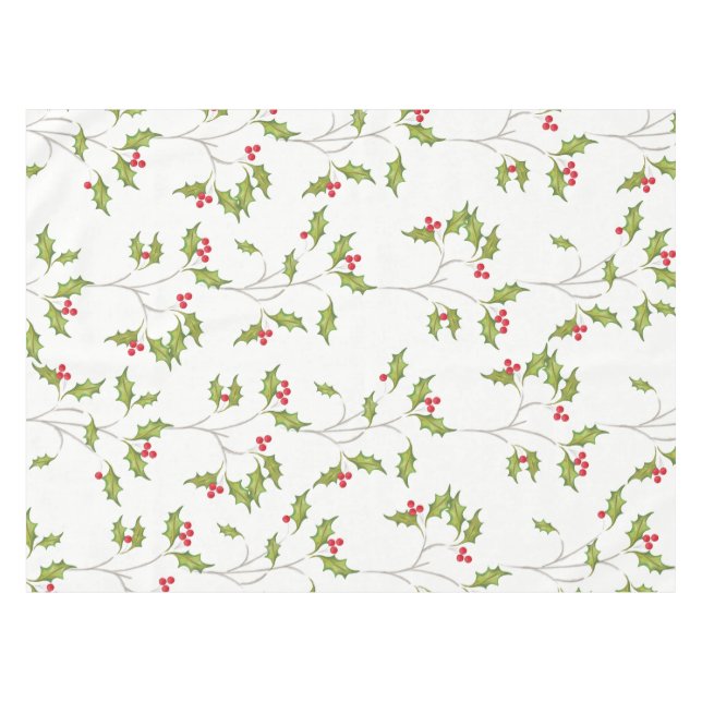 Mantel de mesa de Navidad Holly (Frente (Horizontal))