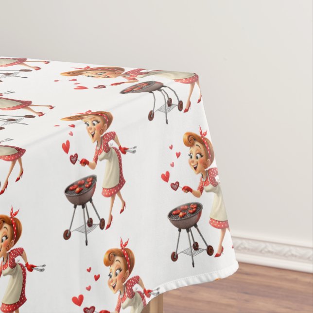 Mantel de mesa del Día de San Valentín Corazón Roj (In Situ)