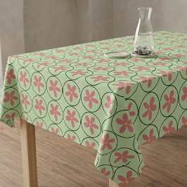 Mantel de mesa floral botánico rosa vintage Cottag