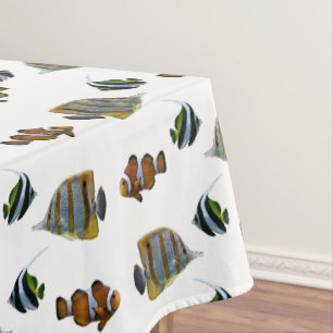 Mantel de Mesa Frenesí de Peces Tropicales (Elija