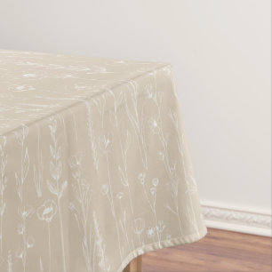 Mantel de mesa para baby shower de flor silvestre