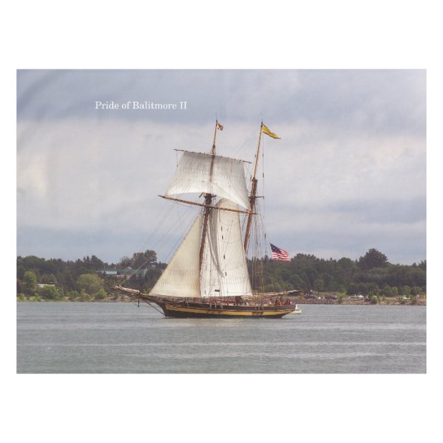 mantel de mesa Pride of Baltimore II (Frente (Horizontal))