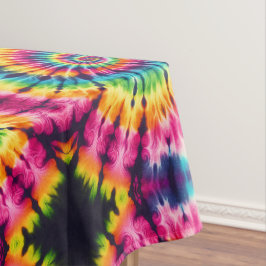 Mantel de mesa psicodélico con teñido Tie Dye | Ma