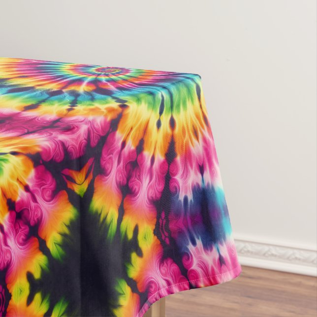 Mantel de mesa psicodélico con teñido Tie Dye | Ma (In Situ)
