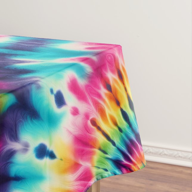 Mantel de mesa psicodélico con teñido Tie Dye | Ma (In Situ)