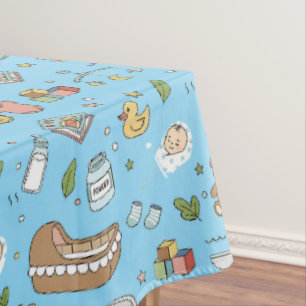 Mantel de mesa sin costuras de osito de peluche pa