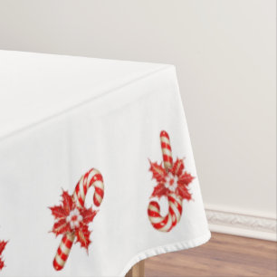 Mantel de Navidad, Canelones Rojos y Blancos