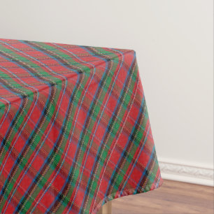 Mantel de Navidad Cuadro Rojo, Azul Cuadro Verde