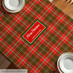 Mantel de Navidad de moda Rojo Verde Arte de Monog