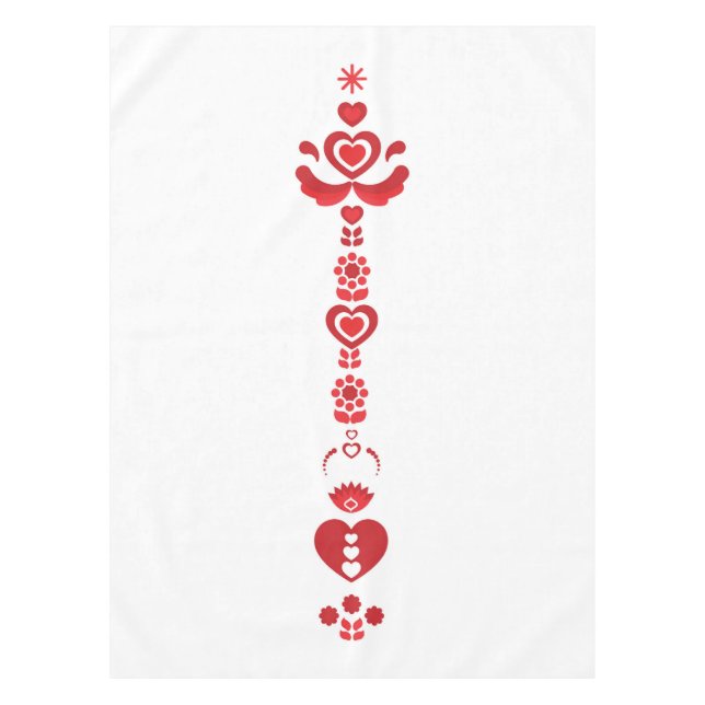 Mantel de Navidad escandinavo con patrón moderno (Anverso)