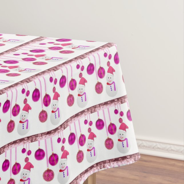 Mantel de Navidad, Muñeco de Nieve (In Situ)