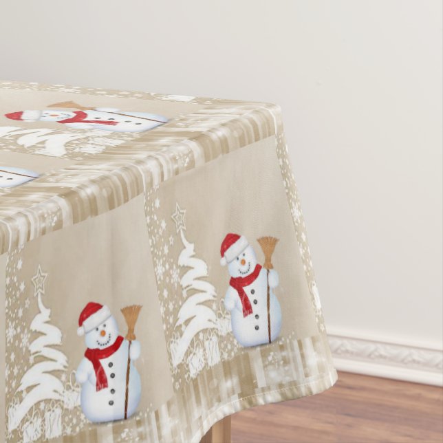 Mantel de Navidad, Muñeco de Nieve (In Situ)