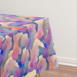 Mantel de patrón de acuarela multicolor