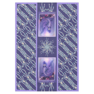 Mantel de sirena de océano púrpura