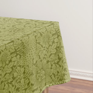 Mantel de William Morris de pájaro y anémona