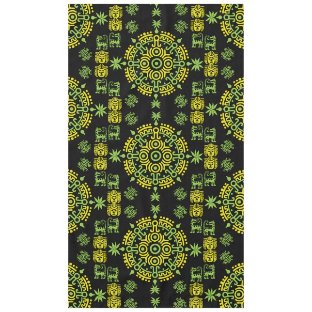 Mantel Decoración artística azteca mexicana en casa (Anverso)