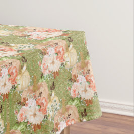 Mantel Decoración de Baby Shower de calabazas verdes anti