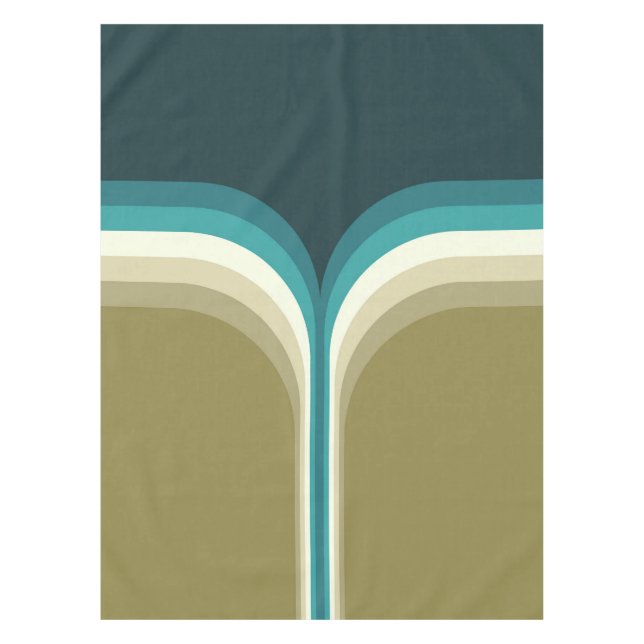 Mantel Decoración de doble arco estilo retro (Anverso)