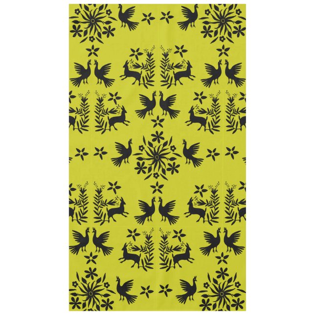 Mantel Decoración Otomi Mexicana (Anverso)