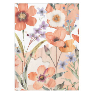 Mantel Decoración rústica de Boho de Terracota Wildflower