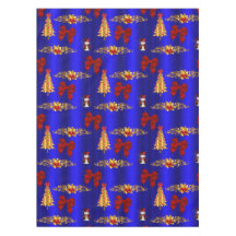 Decoraciones navideñas de oro sobre azul