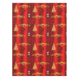 Mantel Decoraciones navideñas en rojo