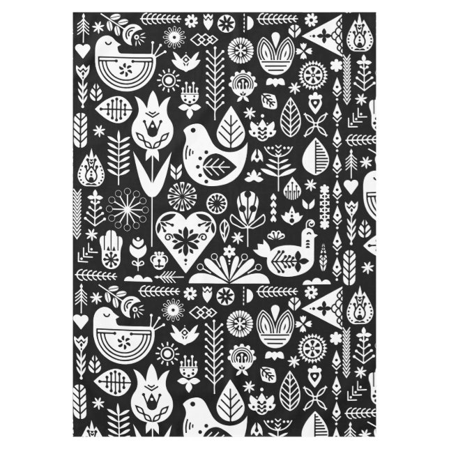 Mantel Decoraciones navideñas nórdicas escandinavas (Anverso)