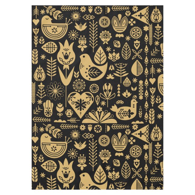 Mantel Decoraciones navideñas nórdicas escandinavas (Anverso)