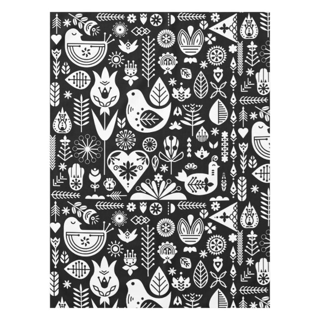 Mantel Decoraciones navideñas nórdicas escandinavas (Anverso)