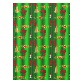 Mantel Decoraciones navideñas sobre el verde