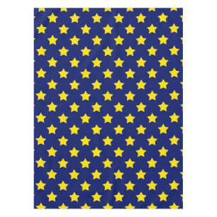 Mantel Decorativo del patrón de estrellas amarillas azule
