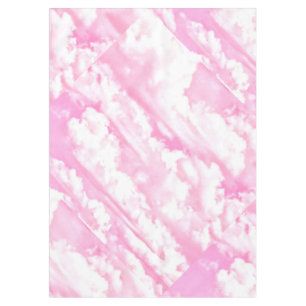 Mantel Decorativo Elegante Polvo suave Nubes rosadas
