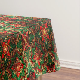 Mantel decorativo festivo rojo verde